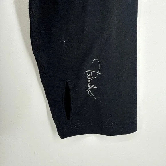 Paradox Merino Blend Quarter Zip Long Sleeve Thumbhole Shirt Base Layer XL Black - Picture 3 of 9